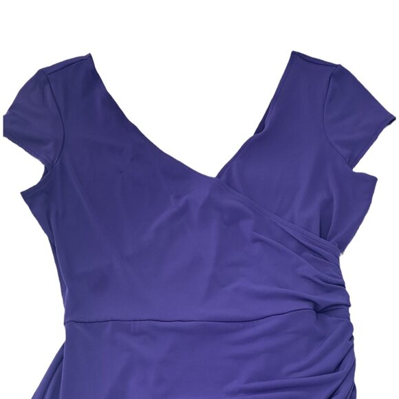Maggy L Cocktail Dress  Deep Purple Size 10 - Picture 5 of 7